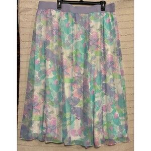 Ruby Rd. Woman Maxi Skirt, Women’s Clothing, Floral Design, 1X